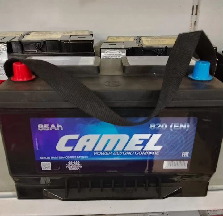 Аккумулятор, CAMEL 65820, 85 Ah, 820 А, прямая полярность, Ford Explorer